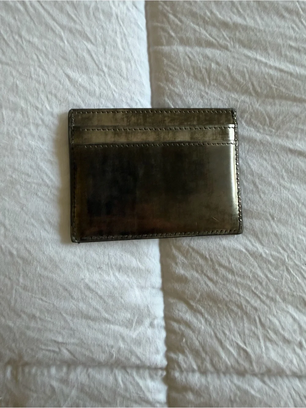 Saint Laurent Metallic Black Card Case